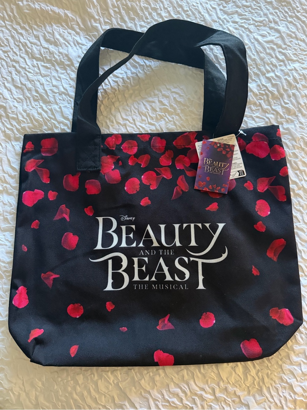 NWT Broadway Disney Beauty & the Beast Souvenir Tote Bag